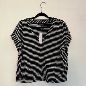 White House Black Market Striped T-Shirt - Size XL
